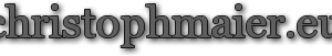 christophmaier.eu Logo Website